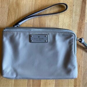 Kate Spade Gray Wristlet Clutch